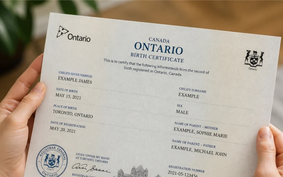 Birth Certificate Translation: Canadian & European French